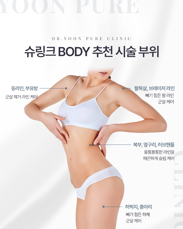 슈링크BODY 추천 시술 부위